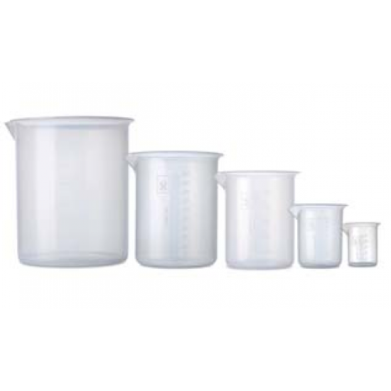Plastic Beaker w/graduation, w/handl (2000 ml)