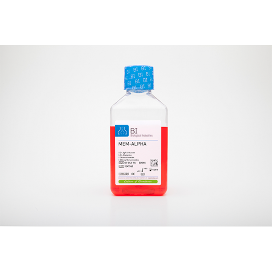 MEM-A, with 4.5 g/l D-Glucose (High Glucose), with L-Glutamine, without Ribonucleosides and Deoxyribonucleosides (500 ml) MEM-A, with 4.5 g/l D-Glucose (High Glucose), with L-Glutamine, without Ribonucleosides and Deoxyribonucleosides (500 ml)