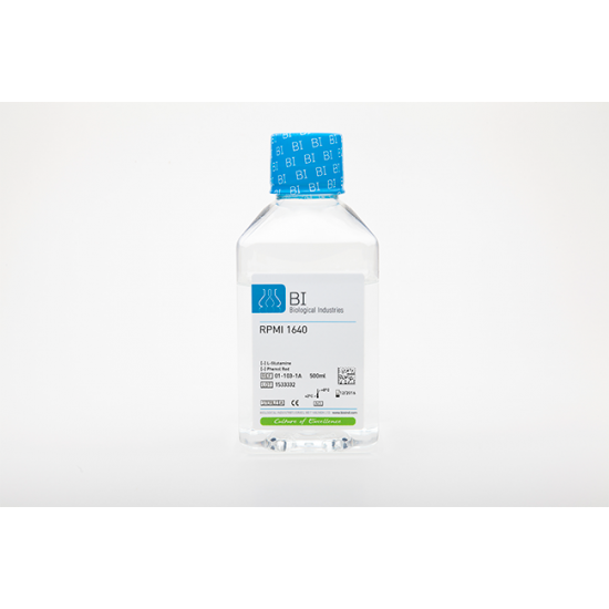 RPMI Medium 1640, without Phenol Red, without L-Glutamine (500 ml)