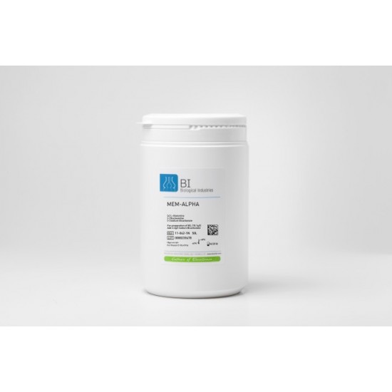 MEM-A Powder, with 1g/l D-Glucose (Low Glucose), without Ribo and Deoxyribonucleosides, with L-Glutamine, without Sodium Bicarbonate (1x5 lt)