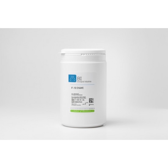 Nutrient Mixture F-10 (Ham's) Powder, with L-Glutamine, without Sodium Bicarbonate (1x1 lt) Nutrient Mixture F-10 (Ham's) Powder, with L-Glutamine, without Sodium Bicarbonate (1x1 lt)
