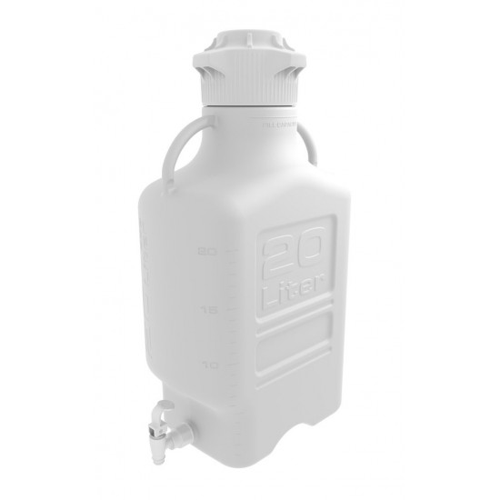 Carboy, 20L, HDPE, 120mm Cap, w Spigot Carboy, 20L, HDPE, 120mm Cap, w Spigot