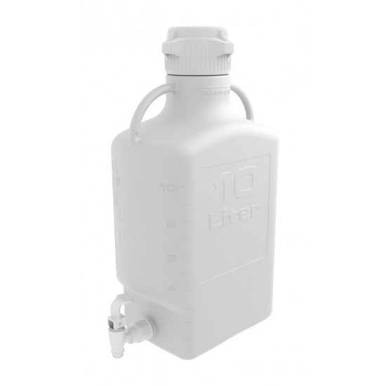 Carboy, 10L, PP, 83mm Cap, w Spigot