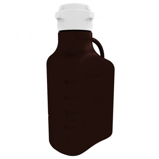 Carboy, 5L, Dark Amber PP, 83mm Cap Carboy, 5L, Dark Amber PP, 83mm Cap