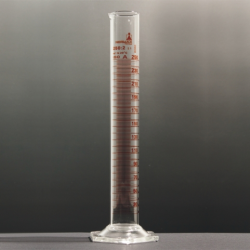 Measuring cylinder amber printing class A 250 ml