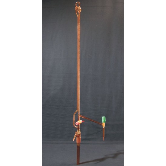 Automatic burette amber glass w/o bottle w/ automatic zero point 2 PTFE stopcocks 0,01 50 ml Automatic burette amber glass w/o bottle w/ automatic zero point 2 PTFE stopcocks 0,01 50 ml