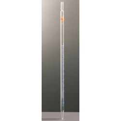 Graduated pipette. total delivery. blue print. 0 at top class A Normax 1 ml