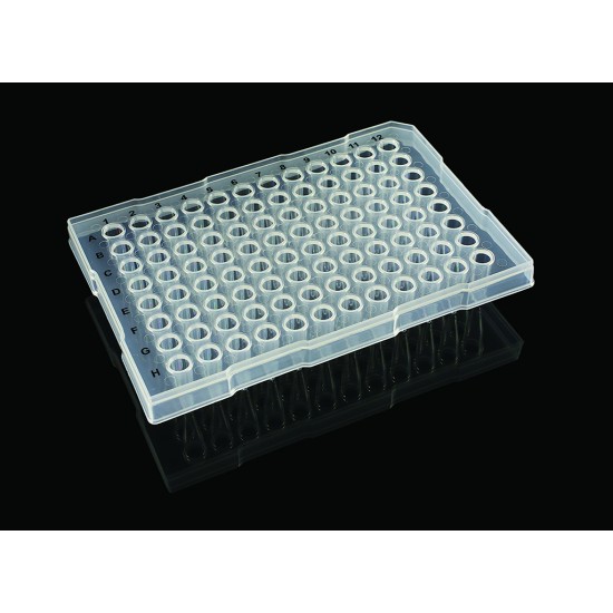 Semi-Skirted PCR Plate (96 wells), raised rim, standard well ABI®-type (10 units) Semi-Skirted PCR Plate (96 wells), raised rim, standard well ABI®-type (10 units)