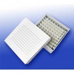 Cardbox for cryovial tubes (81 wells)